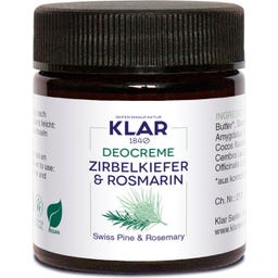 KLAR Deocreme Zirbelkiefer & Rosmarin