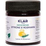 KLAR Deocreme Zitrone & Rosmarin