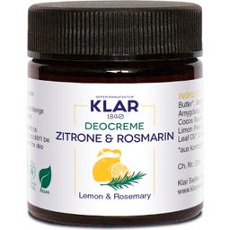 KLAR Deocreme Zitrone & Rosmarin