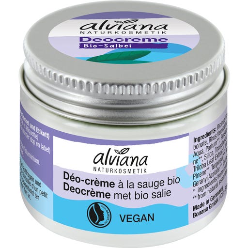 alviana Naturkosmetik Deodorante in Crema alla Salvia Bio - 50 ml