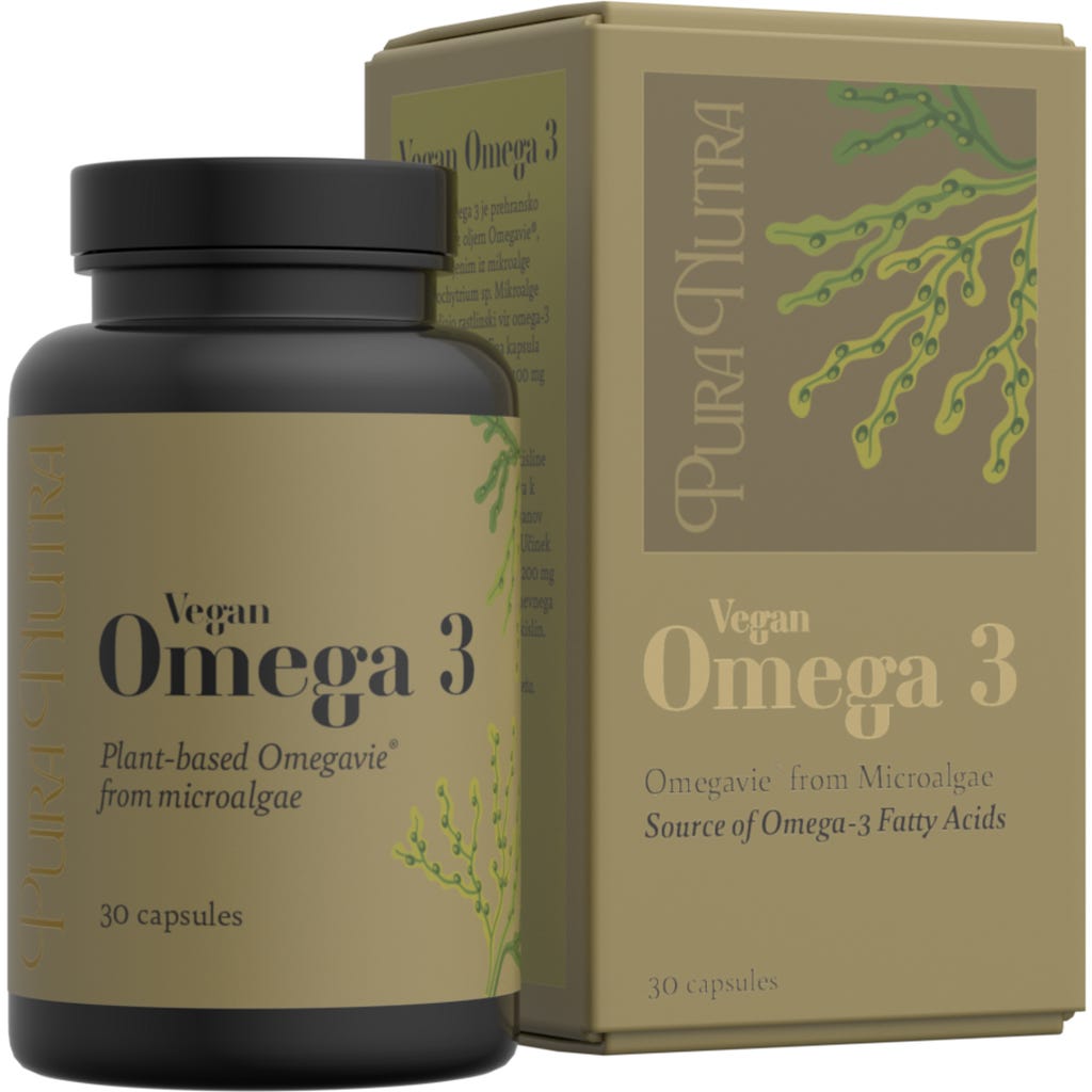 Pura Nutra Vegan Omega 3, 30 Capsules - Ecco Verde Online Shop