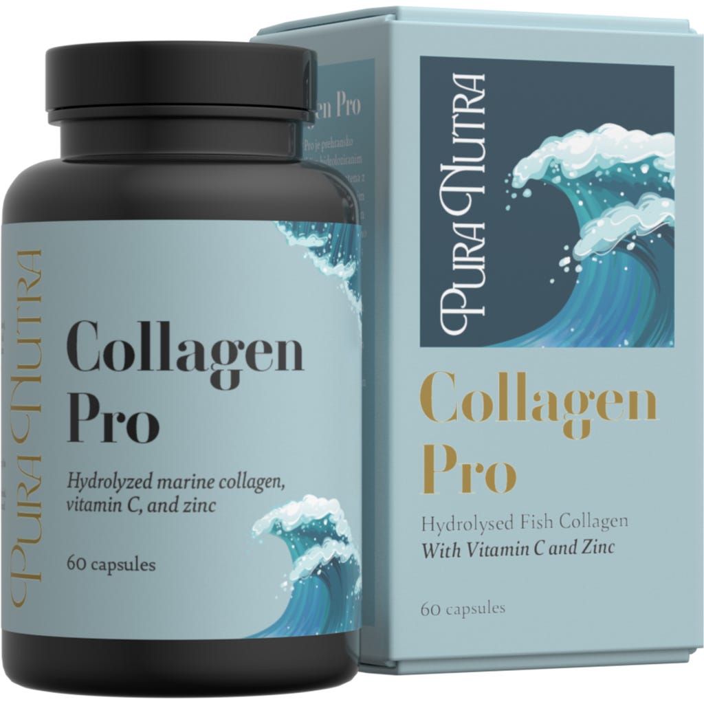 minoakaui 　Collaget PRO コラーゲン ４袋 Pura Nutra Collagen Pro, 60 capsules - Ecco Verde Online Shop