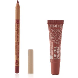 La Saponaria Zestaw do makijażu ust „Uva Rosa” - 1 Set