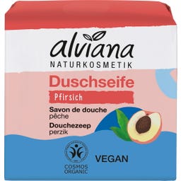 alviana Naturkosmetik Peach Solid Shower Soap - 100 g