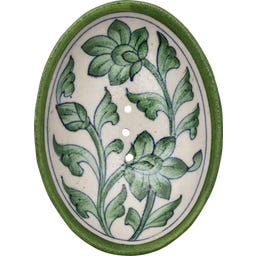 Tranquillo Posodica za milo Blue Pottery - zelena