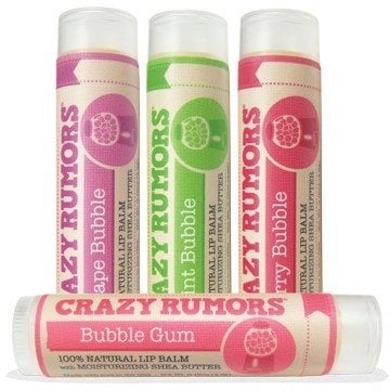 Crazy Rumors Bubble Gum Flavoured Lip Balms