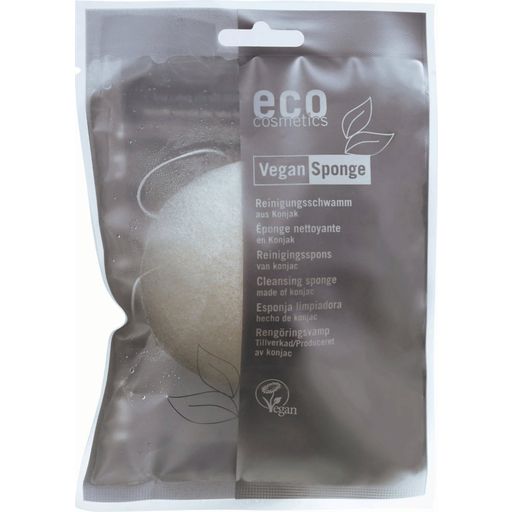 eco cosmetics Konjac Cleansing Sponge - 1 Pc