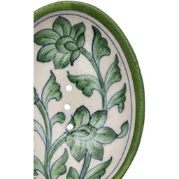 Tranquillo Posodica za milo Blue Pottery - zelena