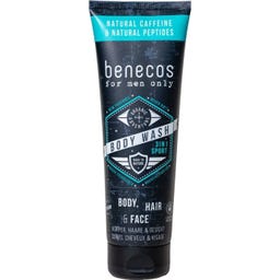 benecos for men only 3-in-1 Body Wash Sport - 250 ml