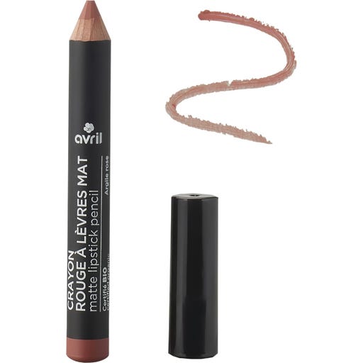 Avril Matte Lipstick Pencil Jumbo - Argile rose (vegan)