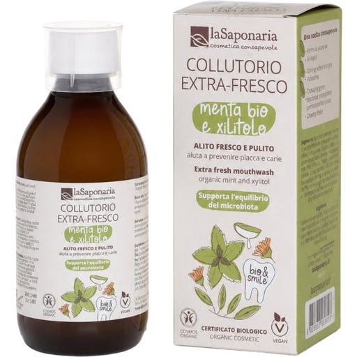 Collutorio Extra-Fresco Menta Bio e Xilitolo - 250 ml