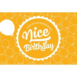 Ecco Verde "Nice Birthday!" -tervehdyskortti