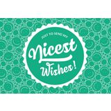 Ecco Verde Mensaje Personalizado "Nice Wishes!"