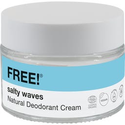 FREE! Organics Natural Deodorant Cream Salty Waves - 50 g