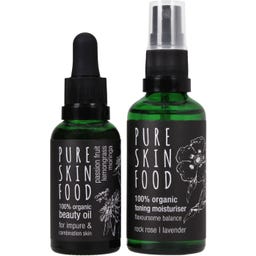 Organic Skincare Set For Impure & Combination Skin - 1 set
