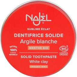 Najel Feste Zahnpasta Weiße Tonerde - 33 g