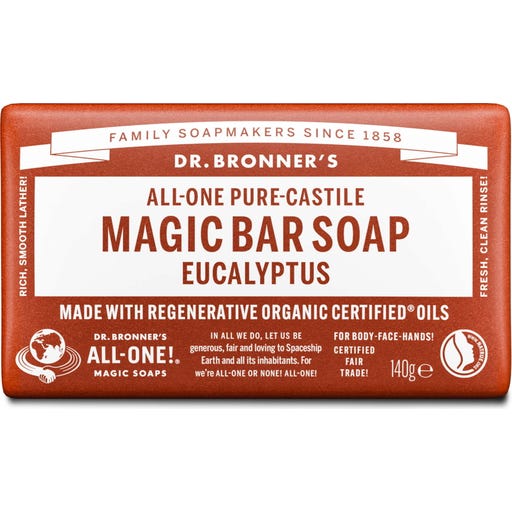 Dr. Bronner's Magic Bar Soap Eucalyptus - 140 g