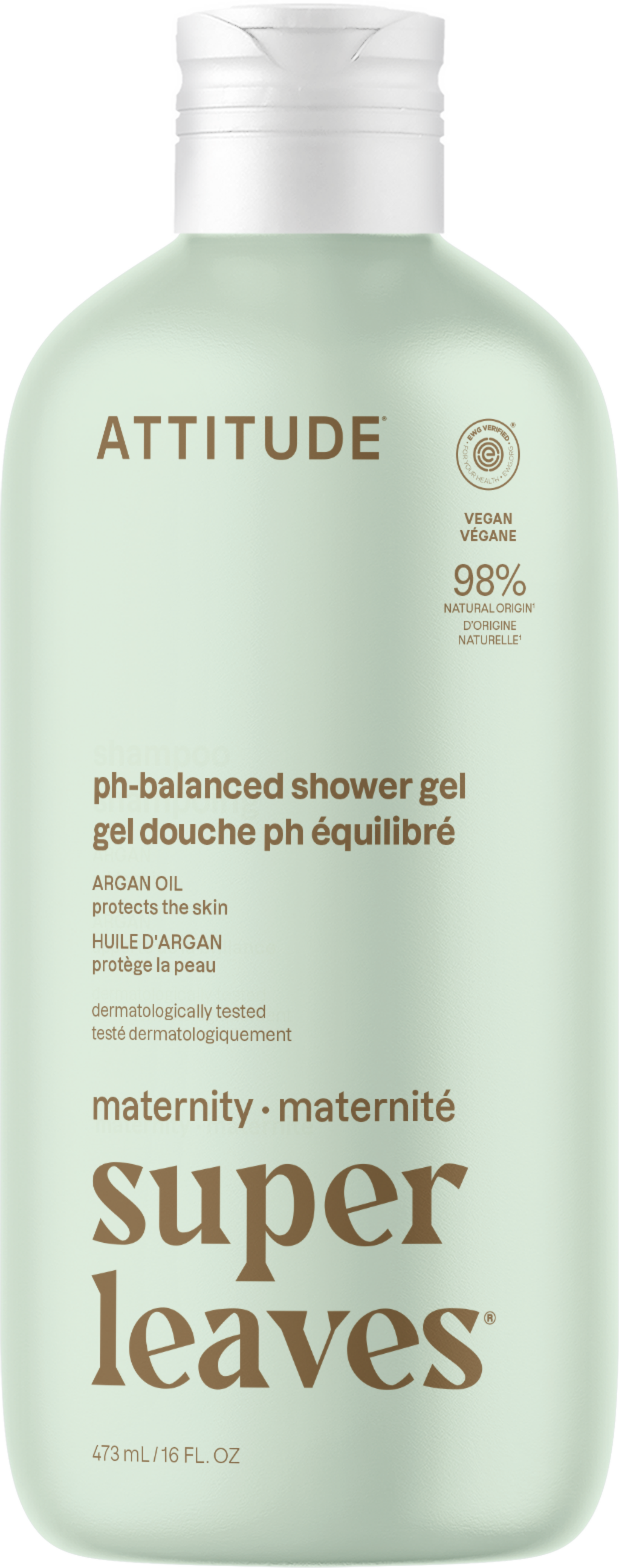 Attitude Super Leaves pH-balanced Shower Gel - 473 ml