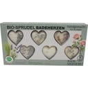 Bademeisterei Bio srčki za penečo kopel set (6 kosov) - 1 set