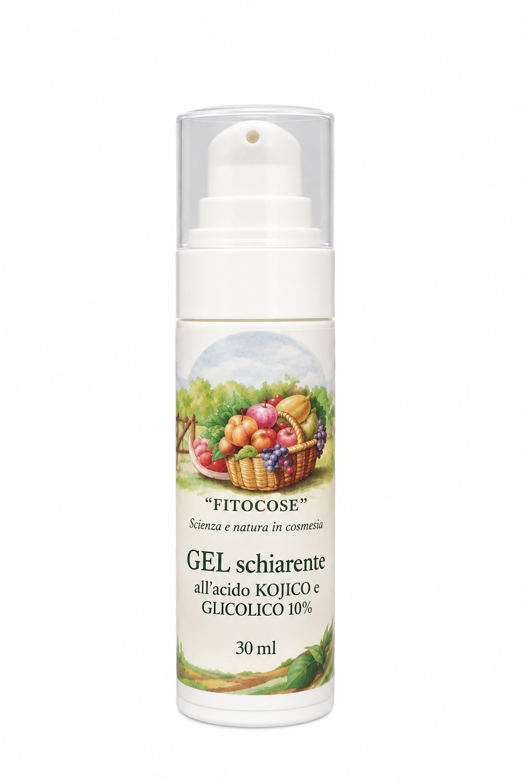 Gel Schiarente all'Acido Kojico 1% e Acido Glicolico 10% - 30 ml