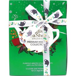 Zestaw prezentowy z herbatą ze wstążką „Holiday Collection” – zielony, Bio - 12 torebek herbaty