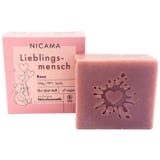 NICAMA "Lieblingsmensch" Seife Rose