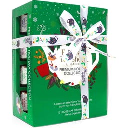 Zestaw prezentowy z herbatą ze wstążką „Holiday Collection” – zielony, Bio - 12 torebek herbaty