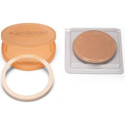 puroBIO cosmetics Velvet Touch Compact Highlighter - 01 Soft Pearl - vegan