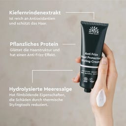 URTEKRAM Anti Frizz Heat Protection Styling Cream - 75 ml