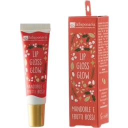 La Saponaria Lip Gloss Glow Migdale și Fructe Roșii - 12 ml