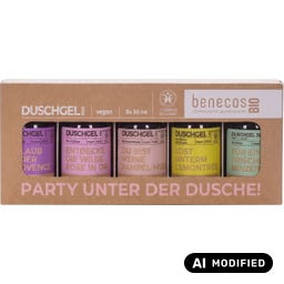 benecosBIO Duschgel Mini Set "Party unter der Dusche"