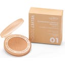 puroBIO Cosmetics Velvet Touch Compact Highlighter - 01 Soft Pearl - vegan