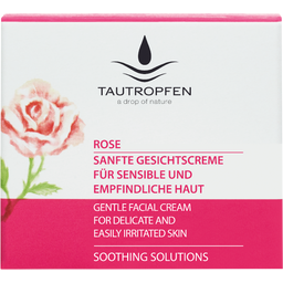 Tautropfen Soothing Solutions Crema Viso alla Rosa - 50 ml
