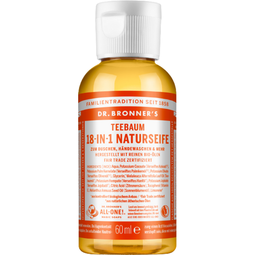 Dr. Bronner's 18in1 Naturseife Teebaum - 60 ml