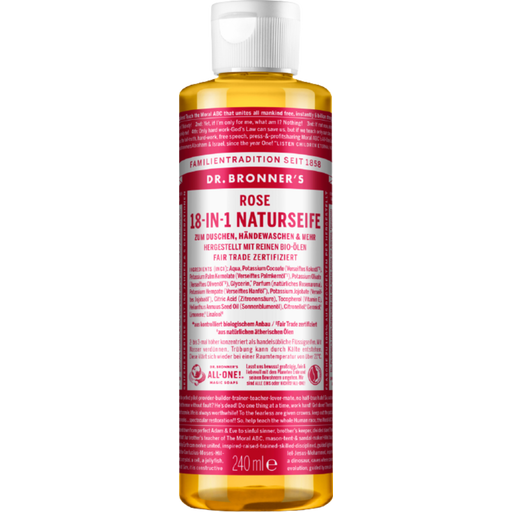 Dr. Bronner's 18in1 Natural Rose Soap - 240 ml