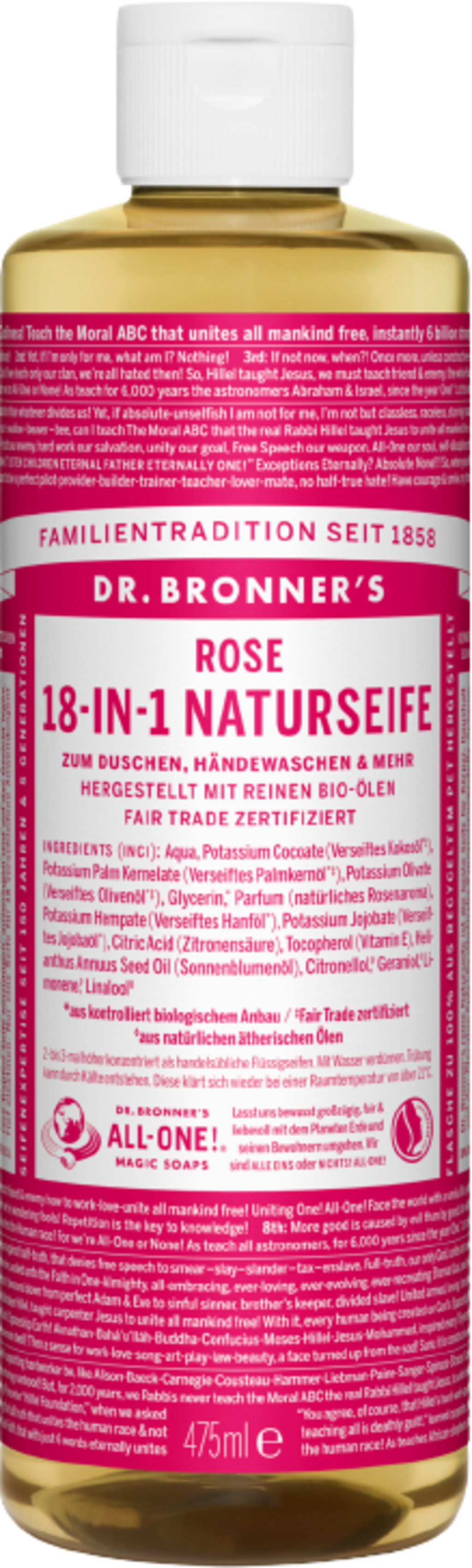 18in1 Natural Rose Soap, 475 ml