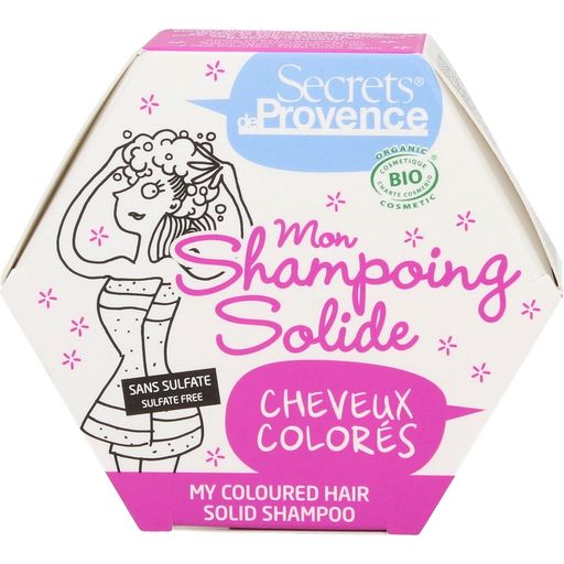 Secrets de Provence Bio Tвърд шампоан за боядисана коса - 85 г