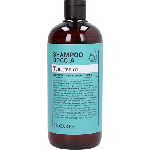 Rodinný šampon a sprchový gel 3v1 s tea tree - 500 ml