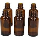 farfalla Brown Glass Bottle Empties Set, 30 ml - 6 pcs