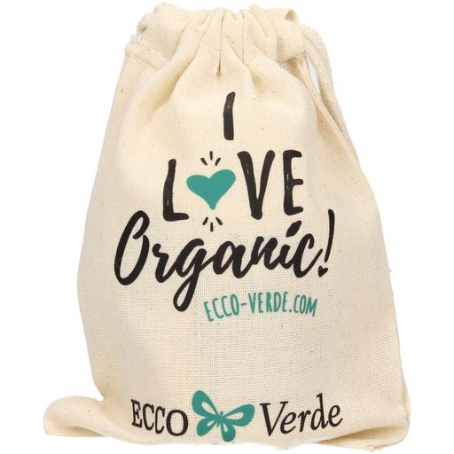 Ecco Verde Petit Sac à Cordons "I Love Organic"