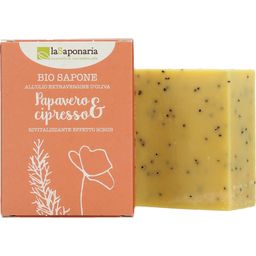 La Saponaria Poppy Seed & Cypress Soap