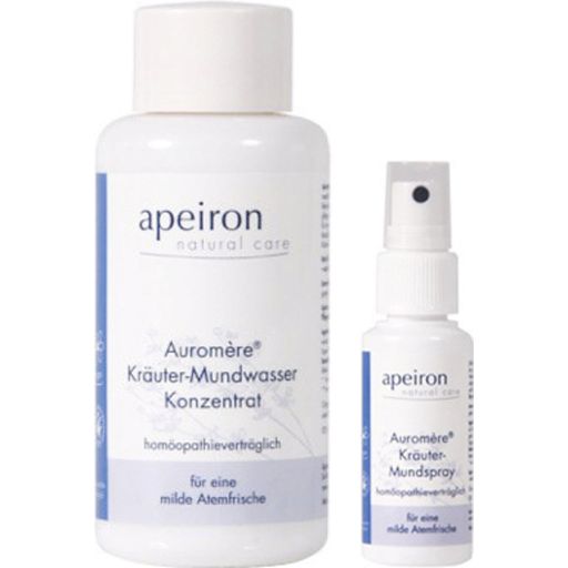 Apeiron Auromère Kräuter Mundwasser + -spray - 1 Set