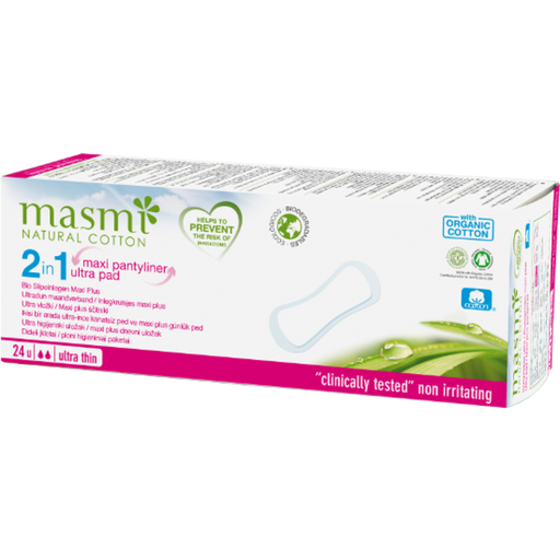 masmi Bio 2in1 Slipeinlagen Maxi Ultra-dünn - 24 Stk