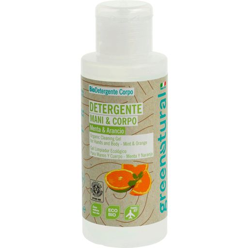 Greenatural Savon Liquide Doux Menthe & Orange - 100 ml