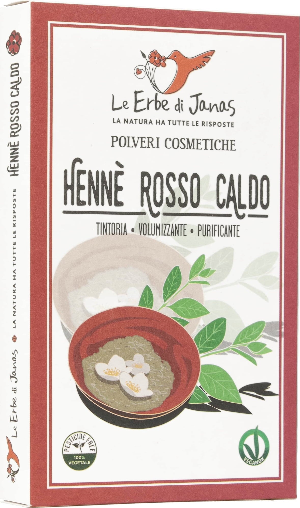 Le Erbe di Janas Henna (rojo cálido) - 100 g