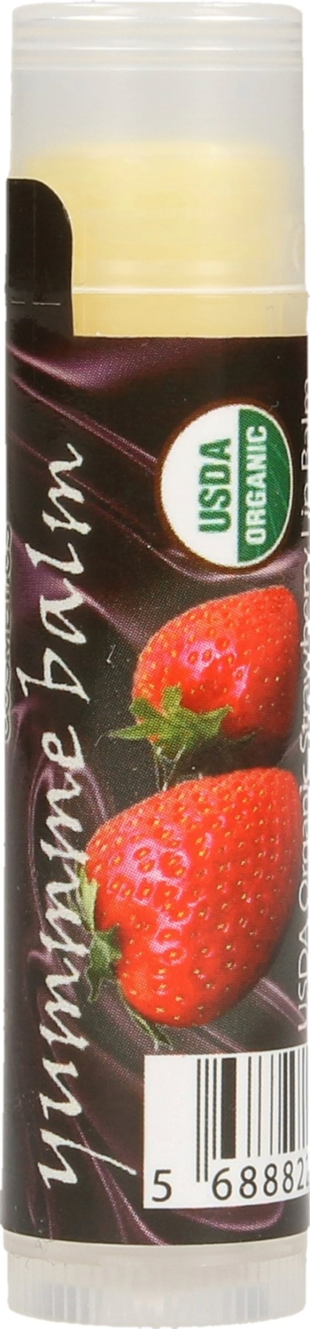 Yummme Organic Lip Balm, strawberry (4.25 g)