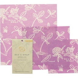 Bee's Wrap Pellicola in Cera d'Api - Starter Set - Mimi's Purple