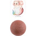 The Konjac Sponge Company Mythical Mermaid Sponge & Hook - Red Clay