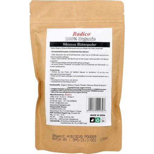 Radico Ekologiskt Hibiskuspulver - 100 g