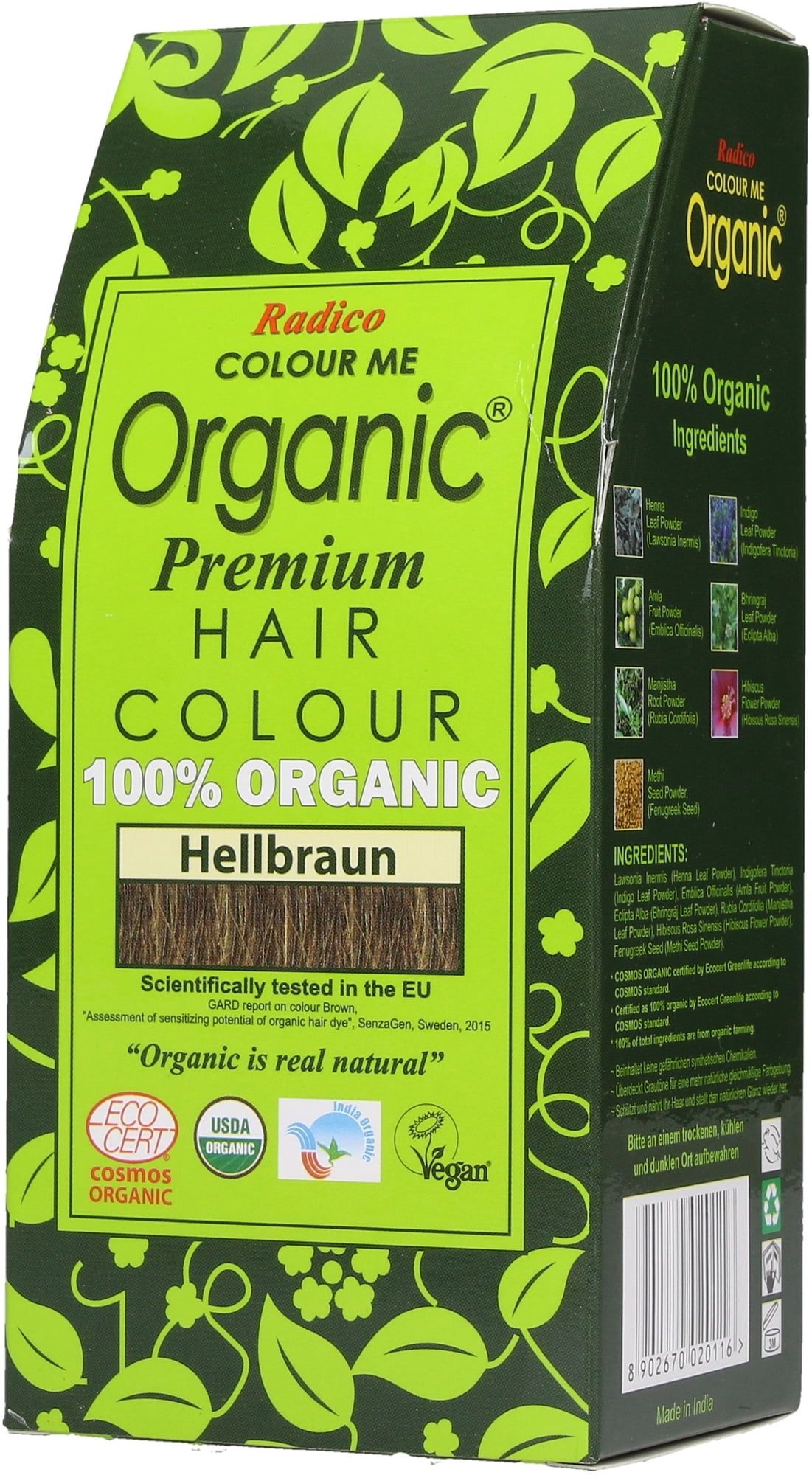 Colorante Vegetale per Capelli Light Brown - 100 g